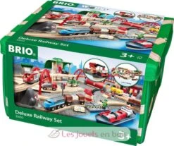 Deluxe Bahn Set BRIO - Brio 15 Deluxe Bahn Set BRIO - Brio -Brio Verkaufsgeschäft univers brio world 33052 circuit chemin de fer deluxe coffret 87 pieces circuit de train bois 2 niveaux jouet